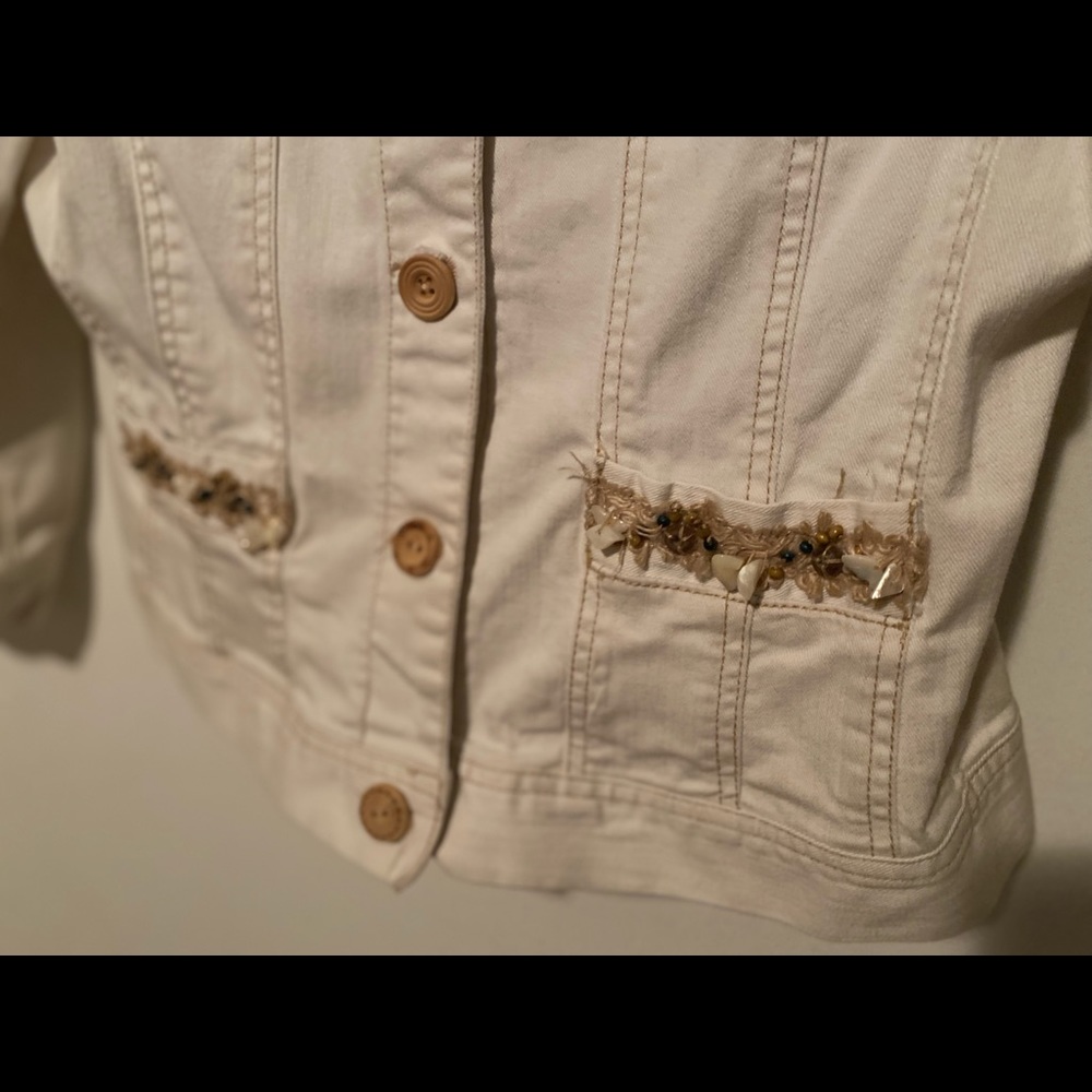 Ruby Rd. Jacket With Seashell & Bead Trim - image 4